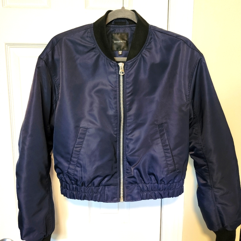 Dynamite Navy Bomber Jacket - Picture 3 of 5